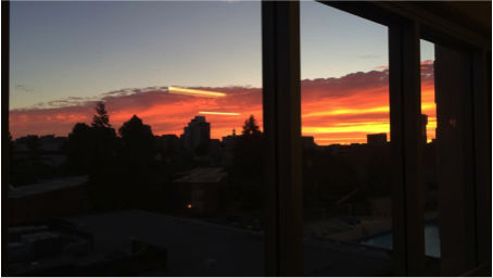 A sunset view from Joe West // Photo by Maya Diaz, Mosaic Staff